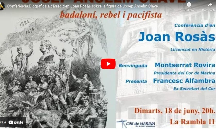 Conferència JOSEP ANSELM CLAVÉ per Joan Rosàs