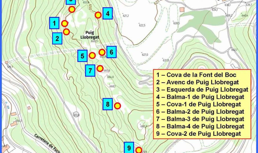 CAVITATS DEL PUIG LLOBREGAT. Primera part. (Tavèrnoles. Osona)